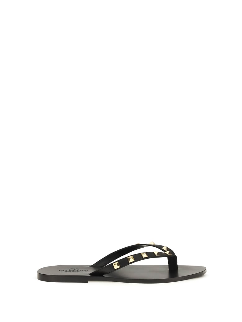thong sandals rockstud black by Selfnex