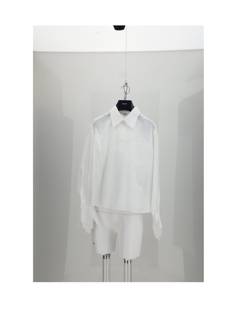 cropped shirt optic white by Selfnex