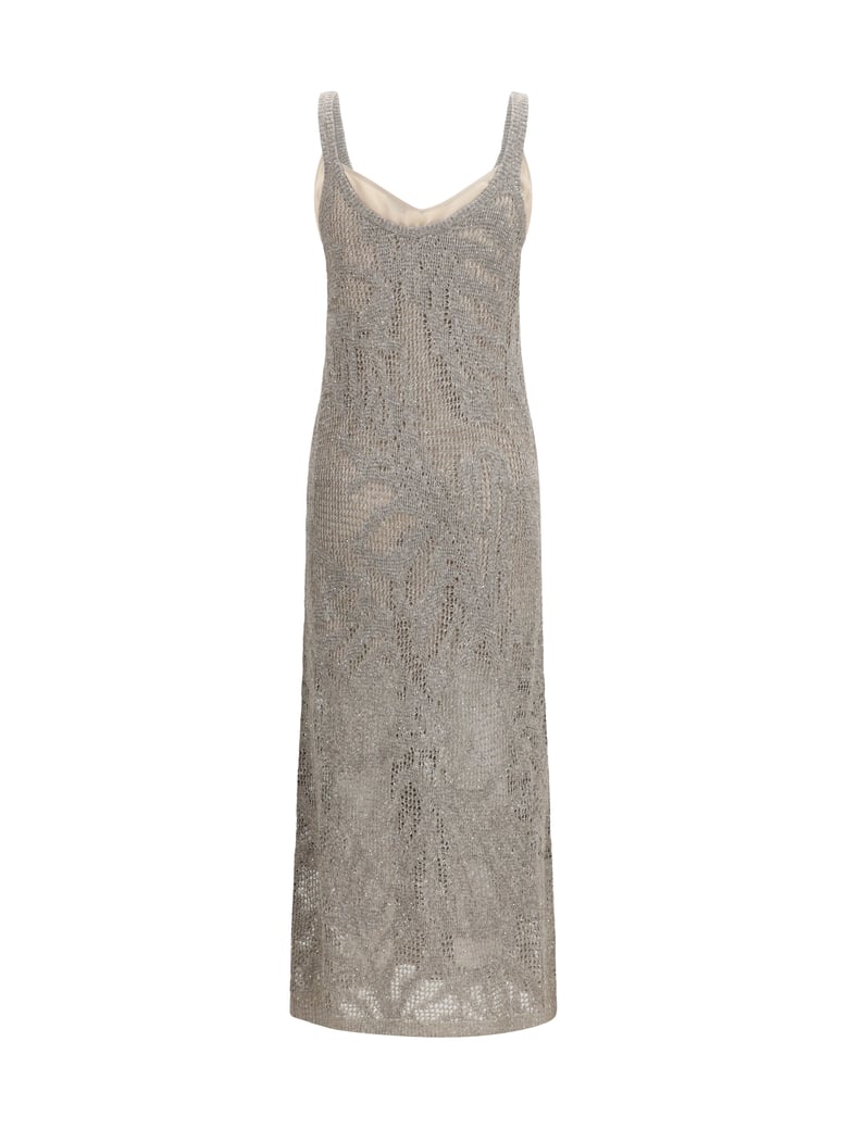 dress dazzling water lillies taupe by Selfnex