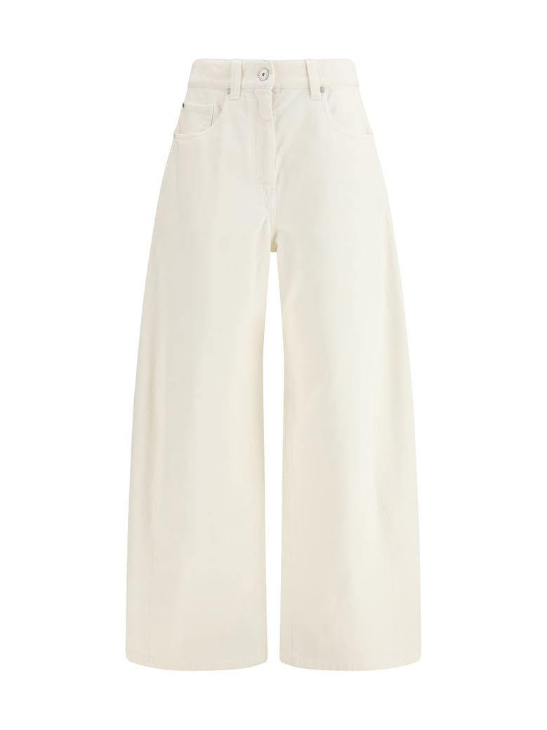 wide-leg cotton trousers by Selfnex