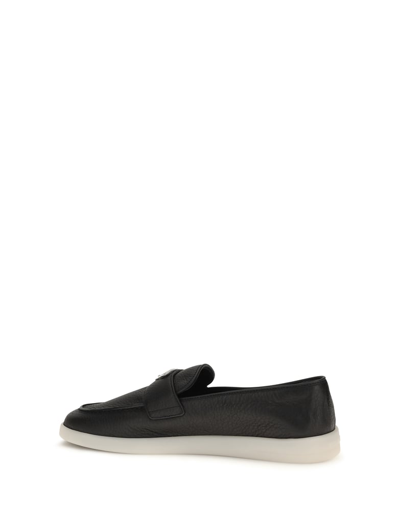 suede loafers, black by Selfnex
