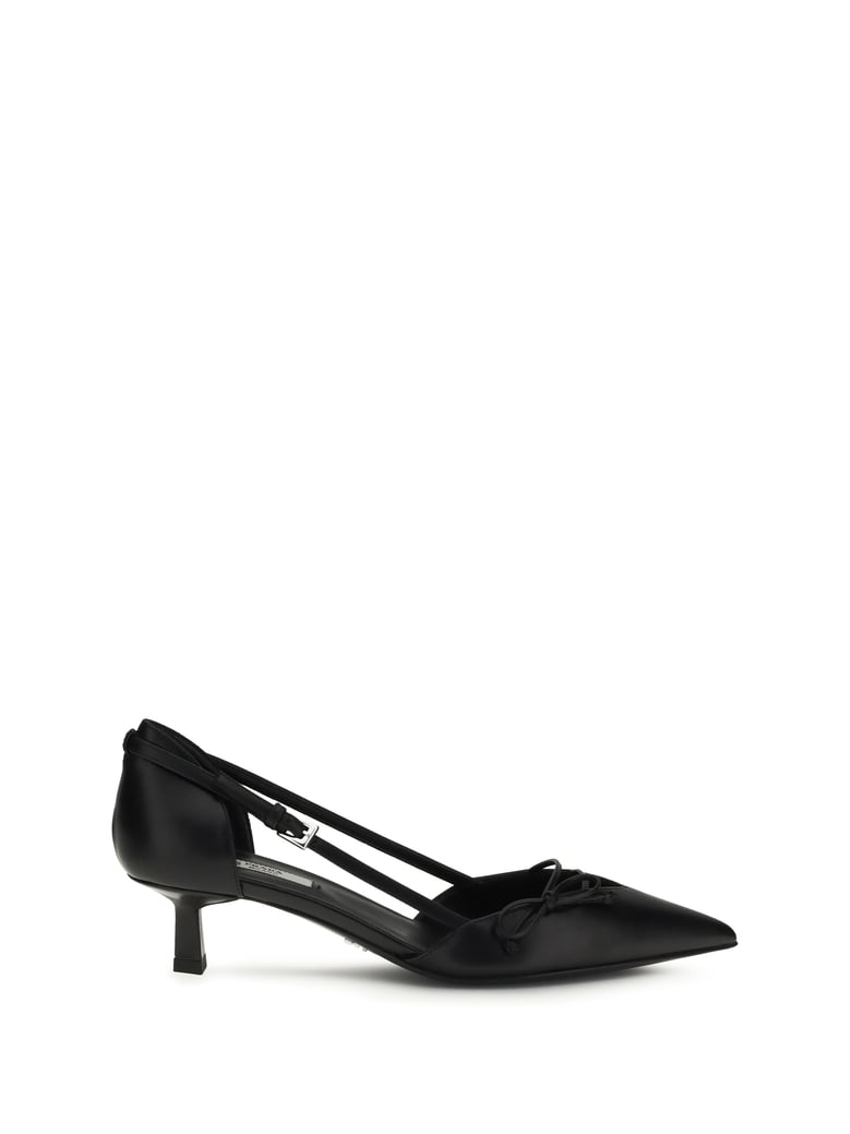 pumps side-cut black calf by Selfnex