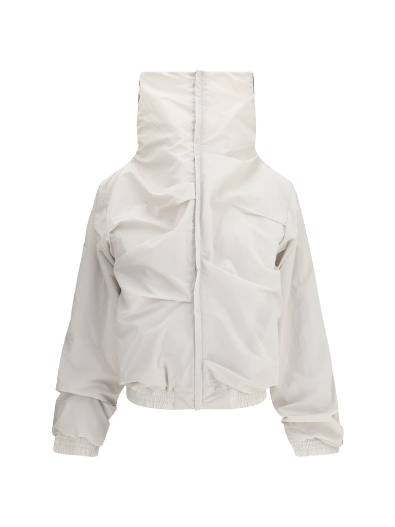 high collar jacket grey by Selfnex