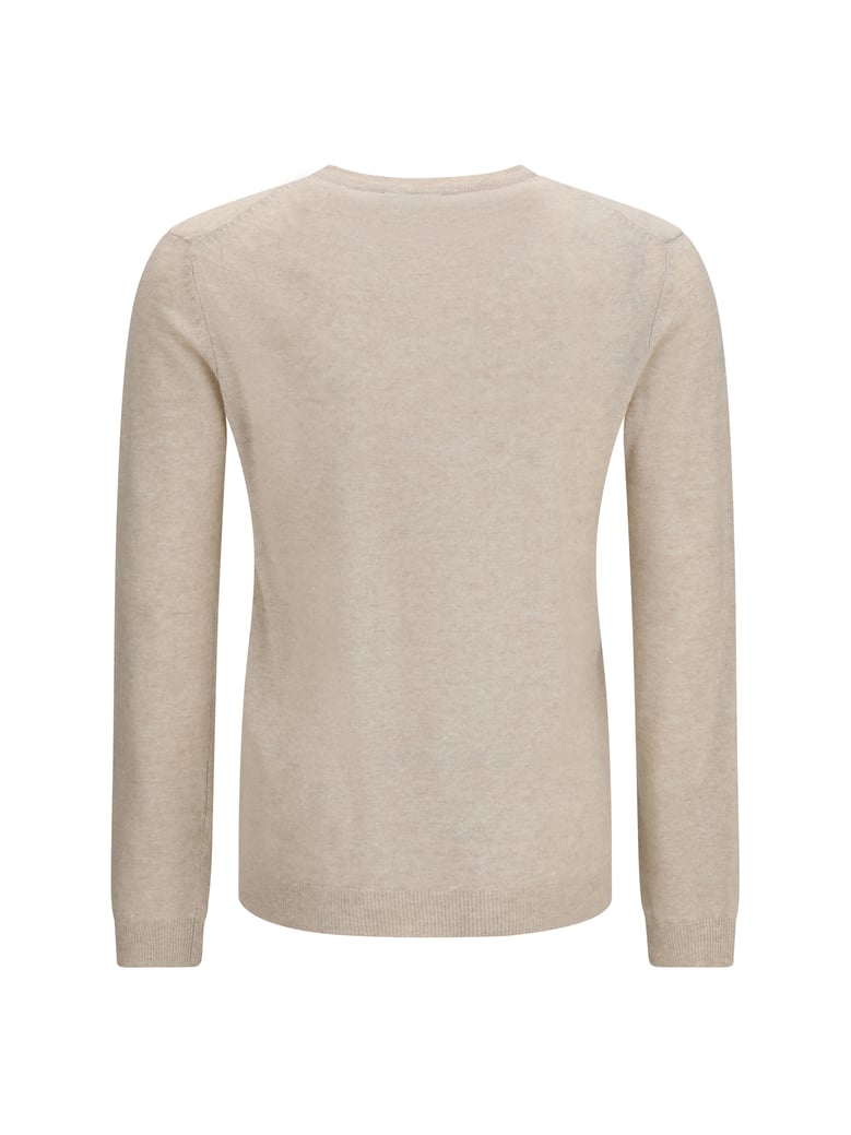 crewneck sweater cashmere-linen beige by Selfnex