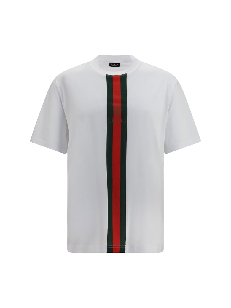 t-shirt printed cotton jersey white by Selfnex