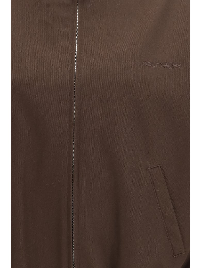 bomber jacket zip-up chocolate by Selfnex