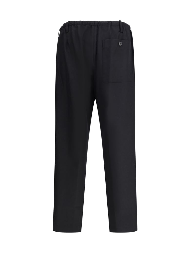 wool trousers black by Selfnex