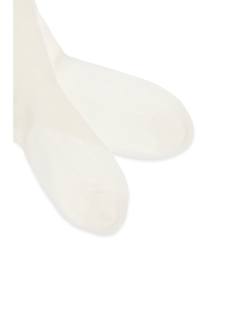 socks pointelle cotton natural by Selfnex
