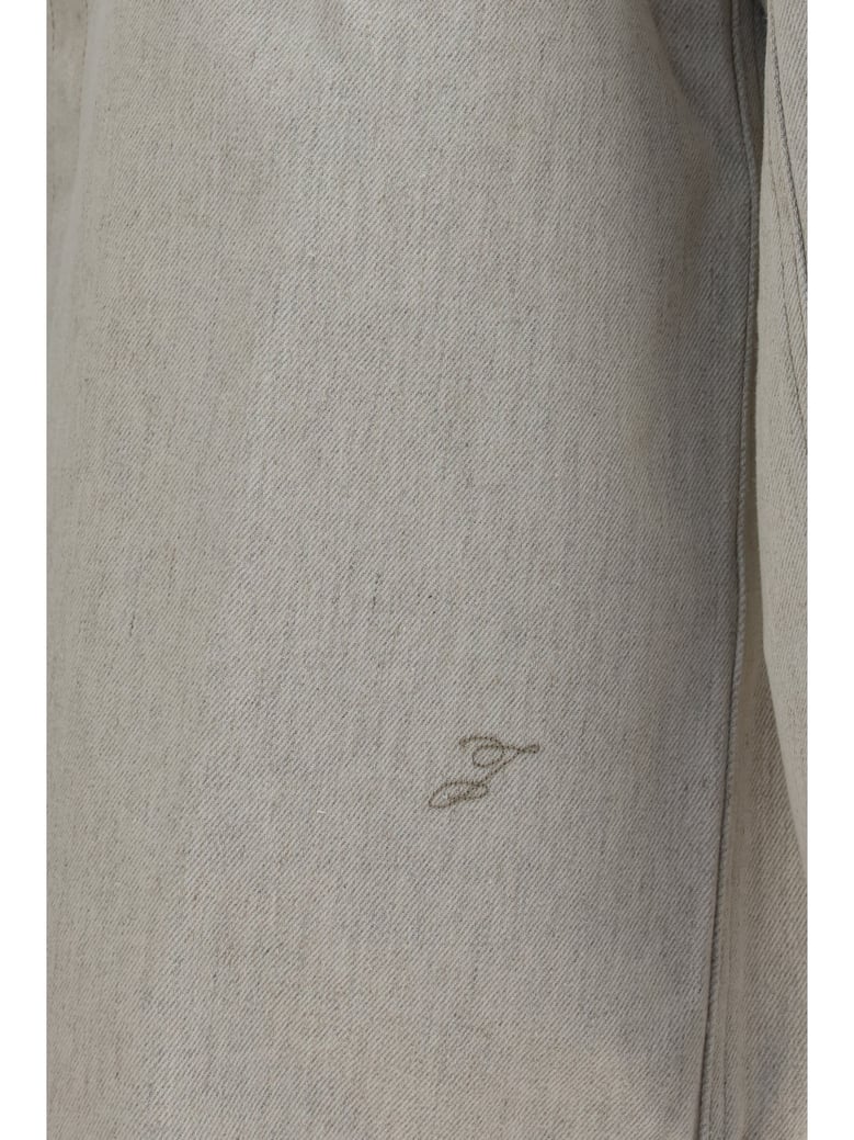denim shirt amelo-de-nîmes light beige by Selfnex