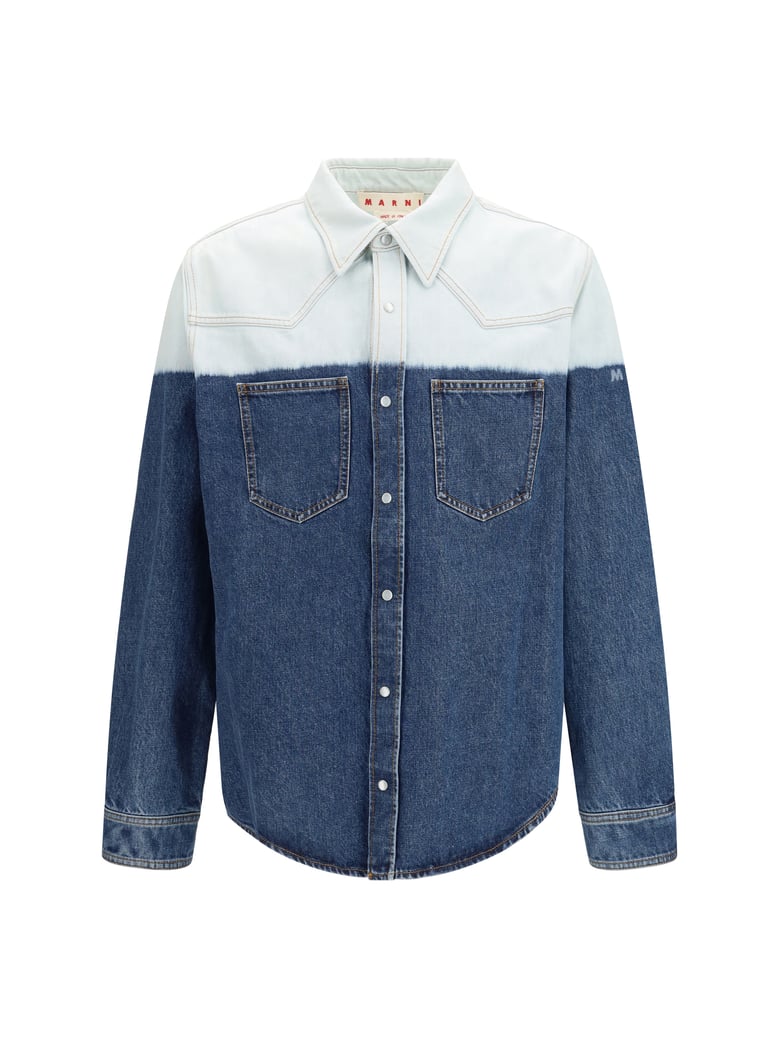 shirt dip-dye denim ultramarine by Selfnex