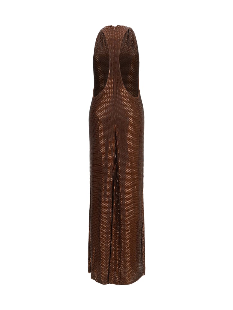 maxi dress brown by Selfnex