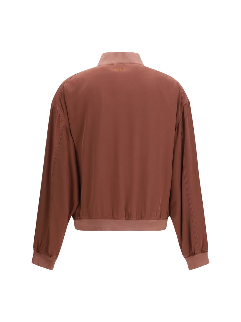 jacket overdyed silk light aubergine by Selfnex