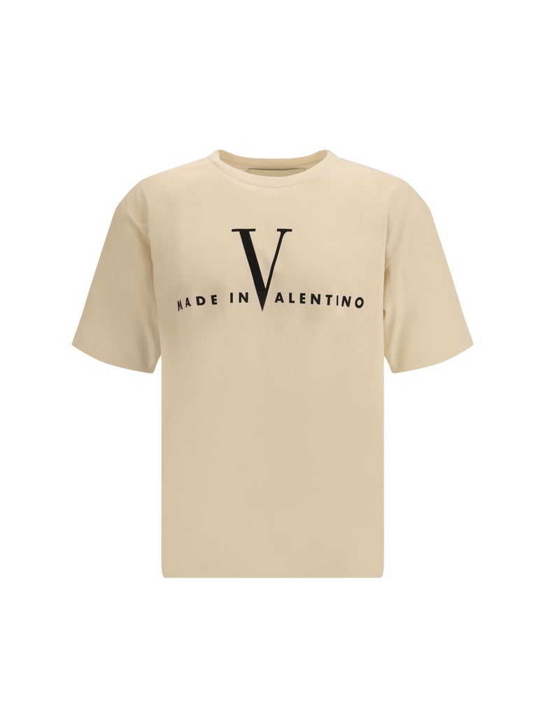 cotton t-shirt cream/black by Selfnex