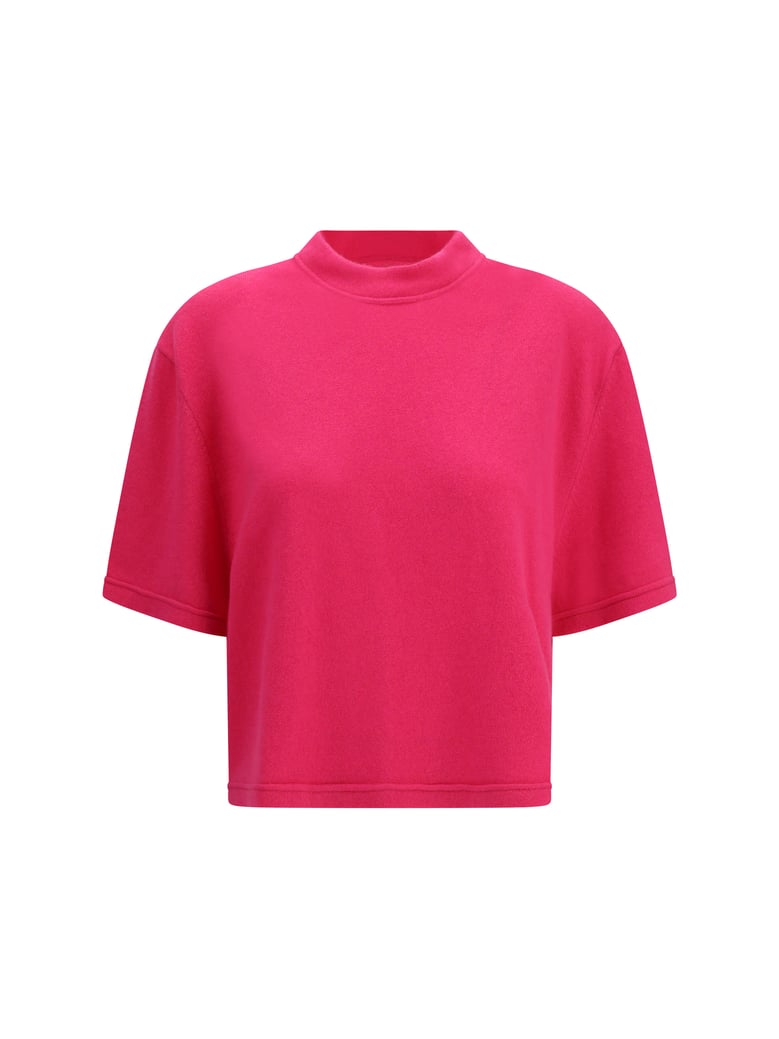 cropped t-shirt fuchsia by Selfnex
