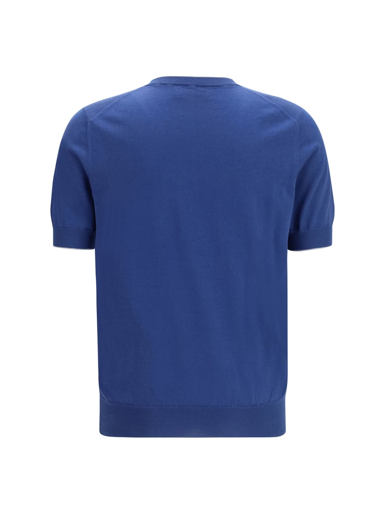 cotton t-shirt blue/light grey by Selfnex