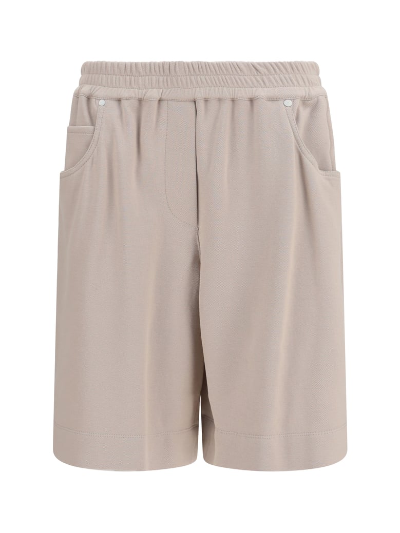 shorts cotton piqué pale oak by Selfnex
