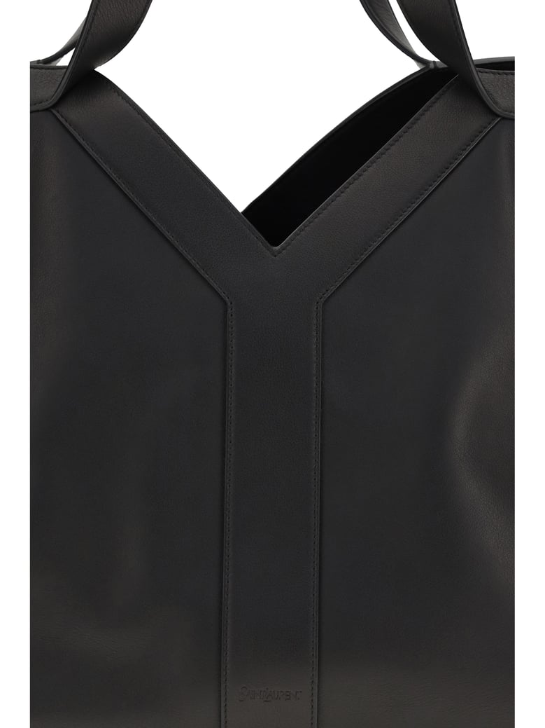 shoulder bag y black calf leather by Selfnex