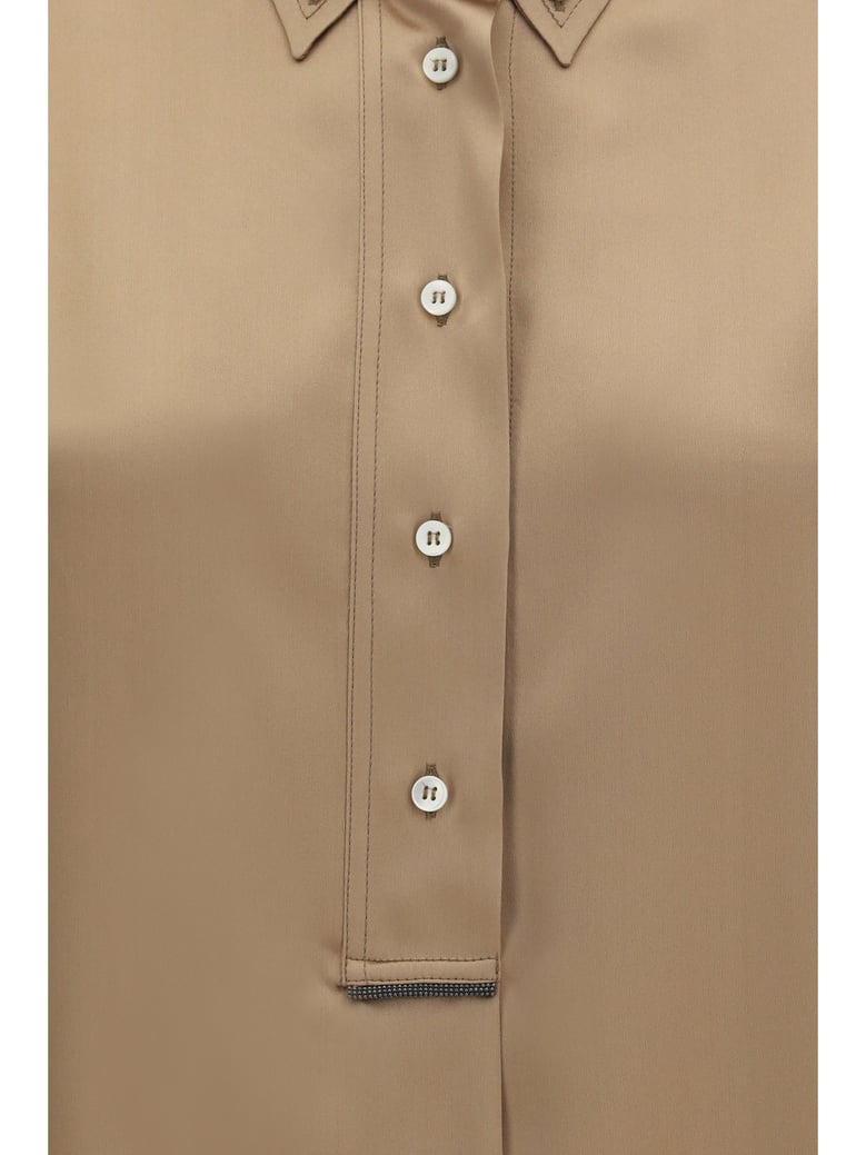 silk shirt praline by Selfnex