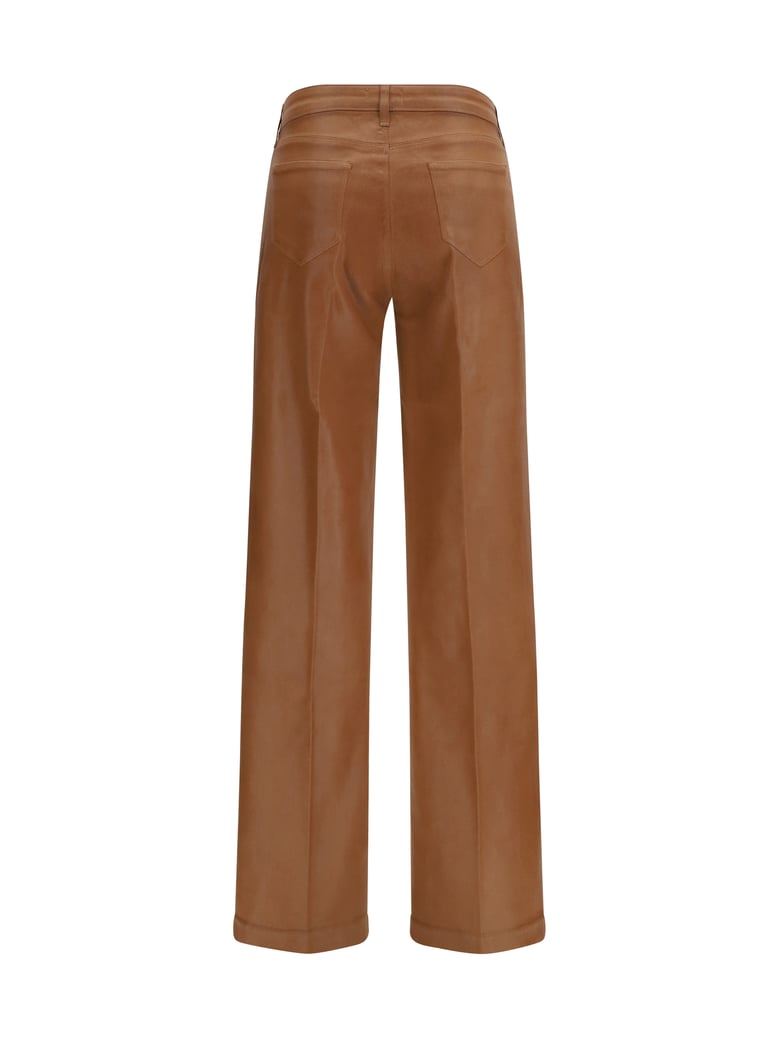 wide leg jeans clayton light cognac coated by Selfnex