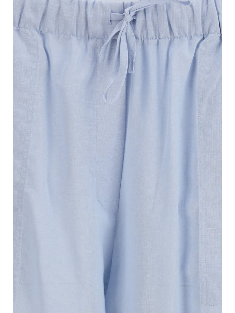 palazzo pants cotton-linen sky by Selfnex