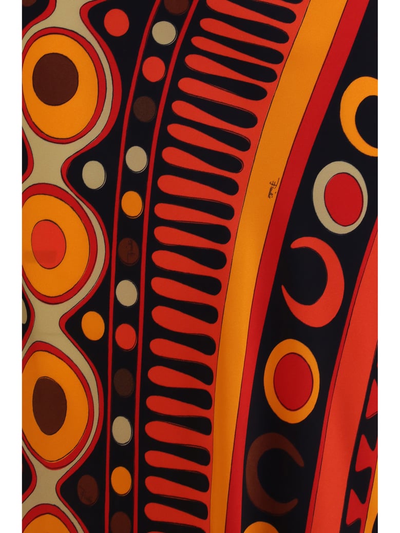 skirt solei satin orange/black by Selfnex