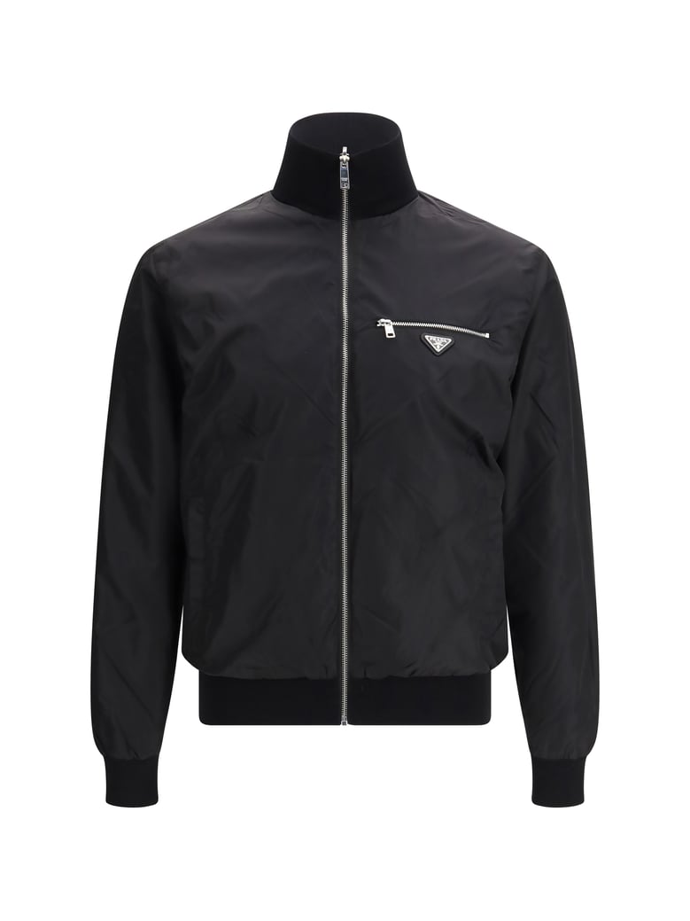 jacket reversible wool & re-nylon black by Selfnex