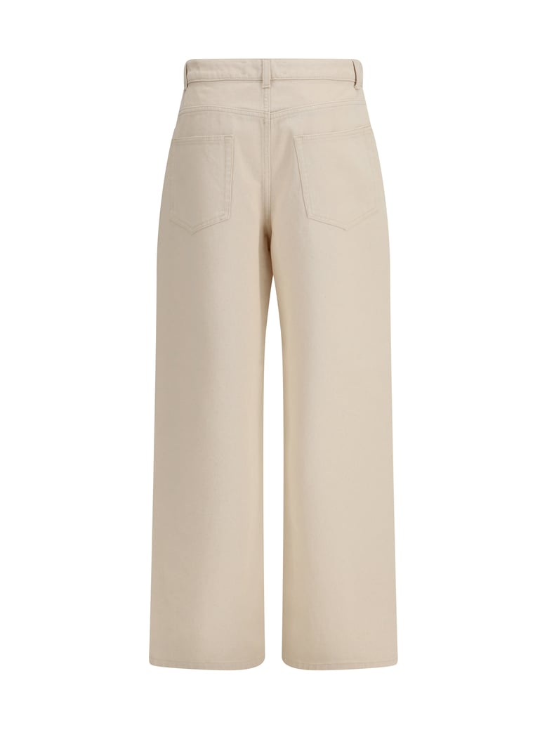 baggy fit jeans ecru by Selfnex
