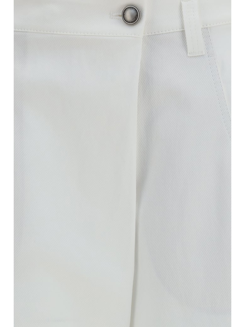 trousers straight-leg cotton by Selfnex