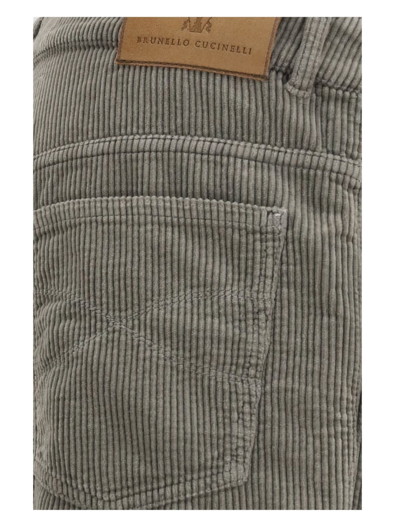 corduroy trousers taupe/pearl by Selfnex
