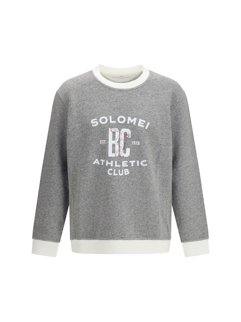 long sleeve sweatshirt grey/off-white by Selfnex