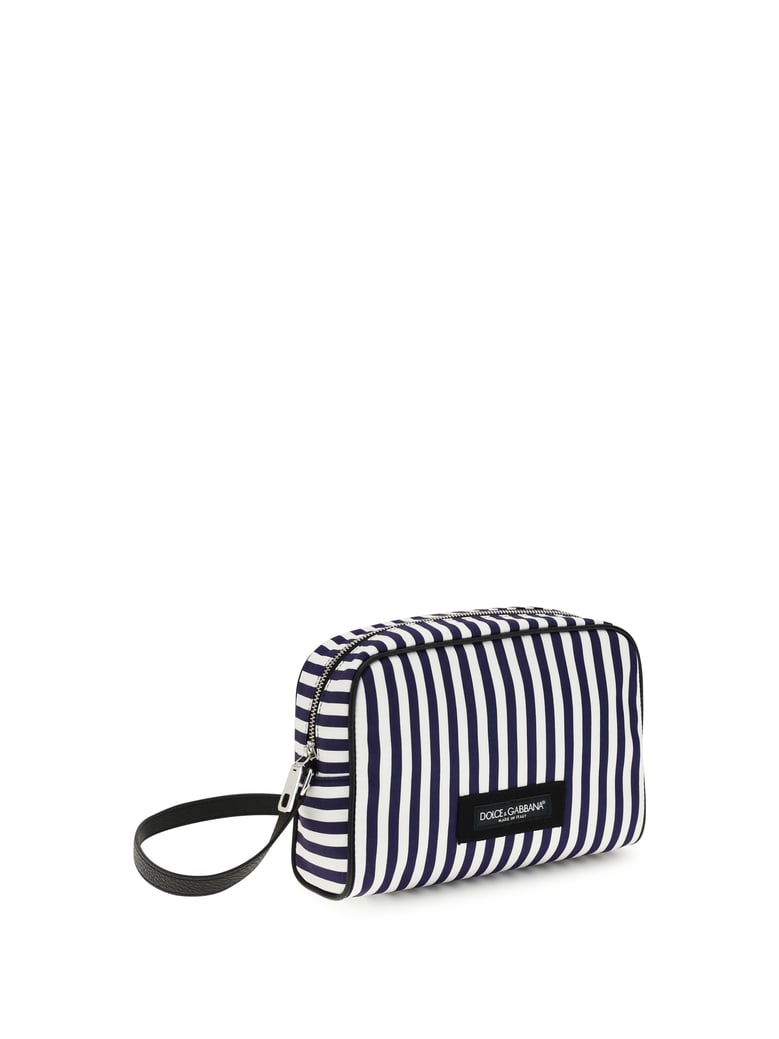 handbag striped poplin white/blue by Selfnex