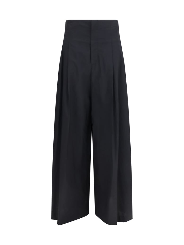 pants tech cotton poplin black by Selfnex