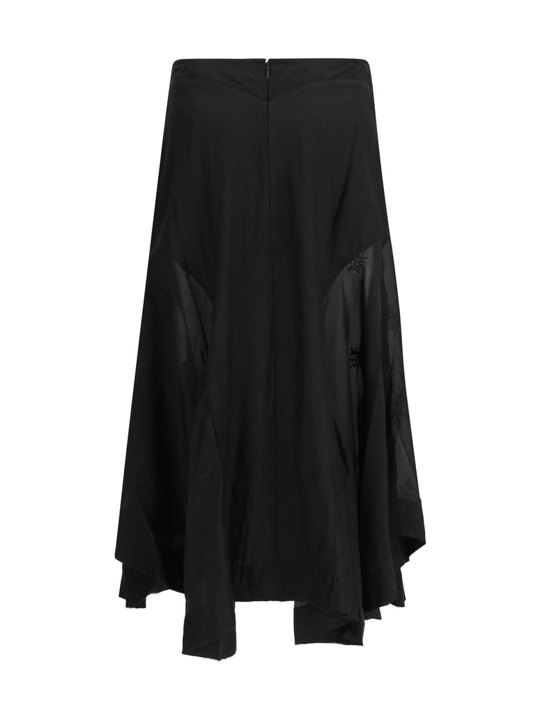 skirt petti black bloom by Selfnex