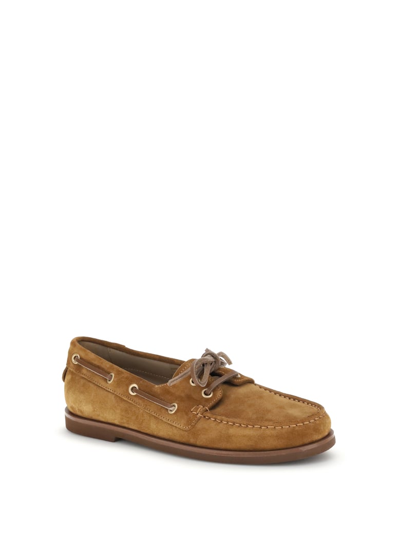 loafers vandée suede tan by Selfnex