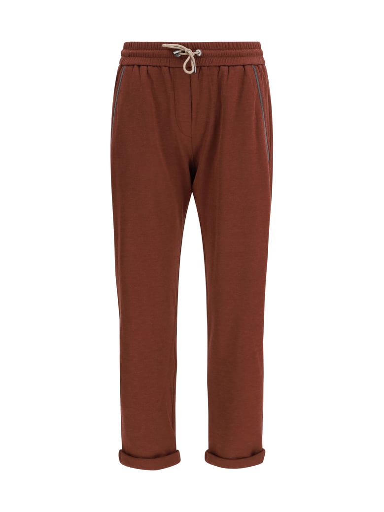cotton pants bordeaux/feather by Selfnex