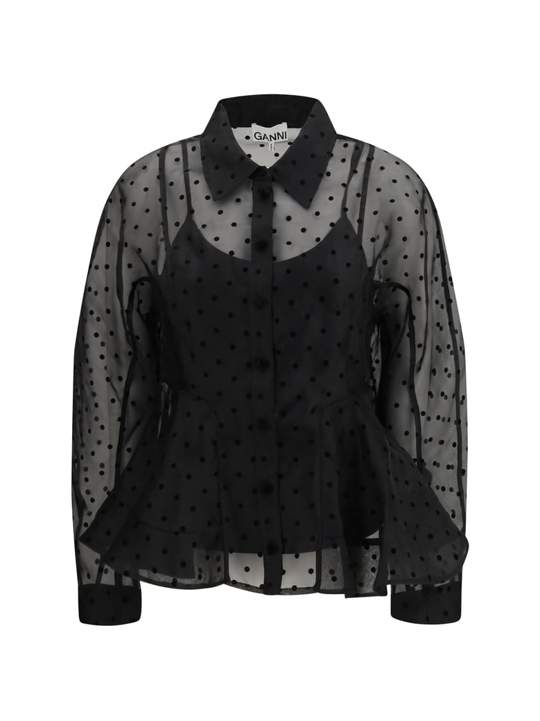 shirt organza black by Selfnex