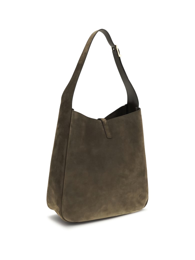 shoulder bag le 5 à 7 light musk suede by Selfnex