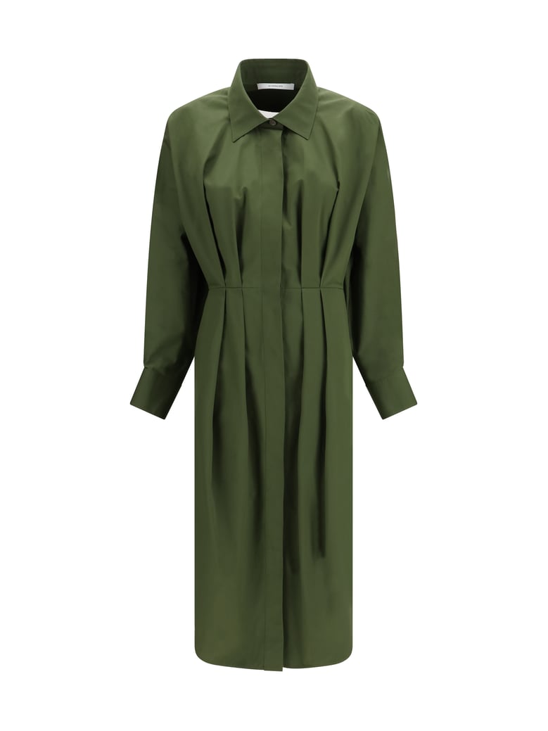 shirt dress poplin khaki by Selfnex