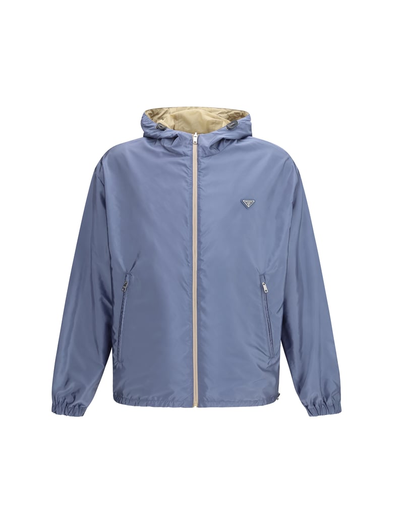 down jacket re-nylon reversible camel/aviation by Selfnex