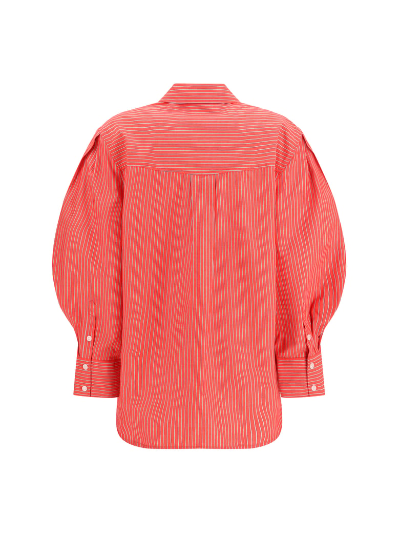 striped cotton shirt high risk red by Selfnex
