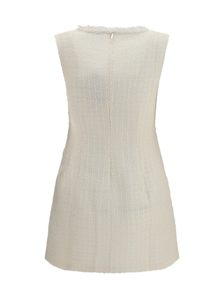 dress bouclé mini cream by Selfnex