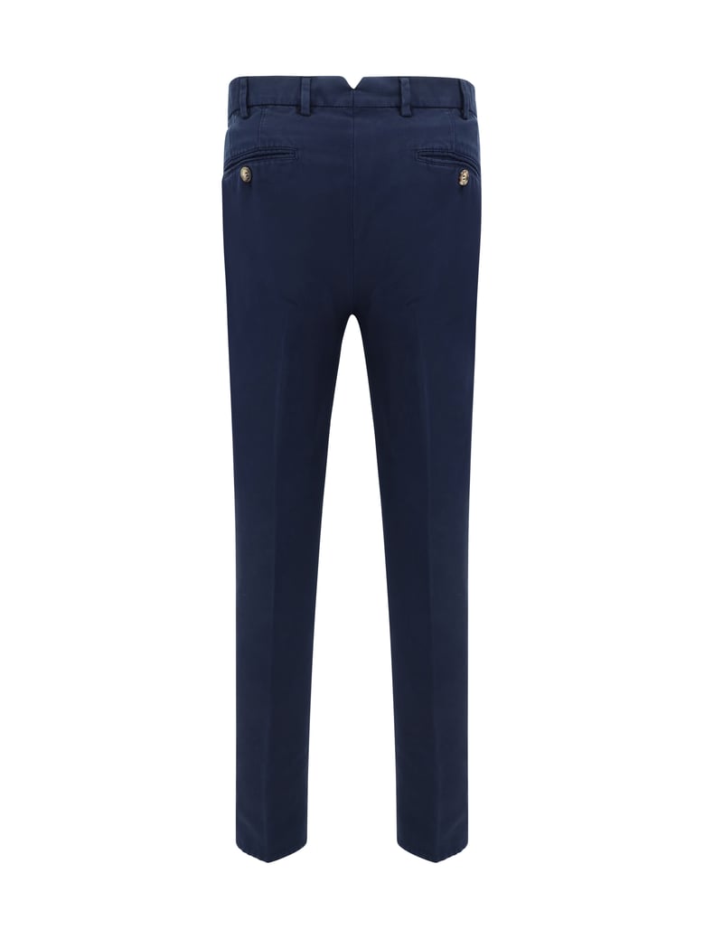 pants dyed cotton navy by Selfnex