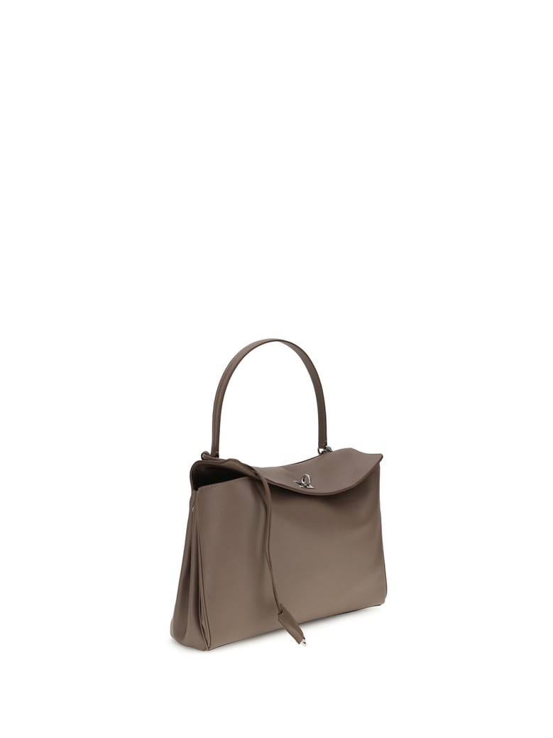 shoulder bag rodeo calf leather taupe by Selfnex