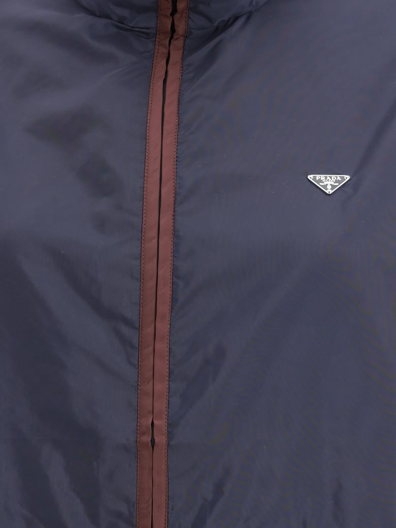 jacket re-nylon royal/garnet by Selfnex
