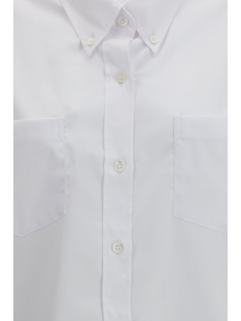 shirt loose cotton white by Selfnex