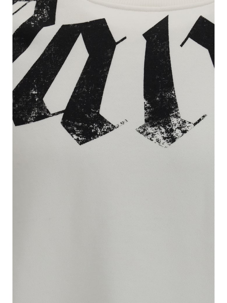 sweatshirt big neck logo off-white/black by Selfnex
