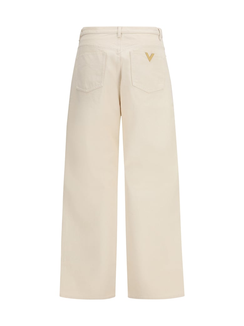 denim trousers ivory by Selfnex