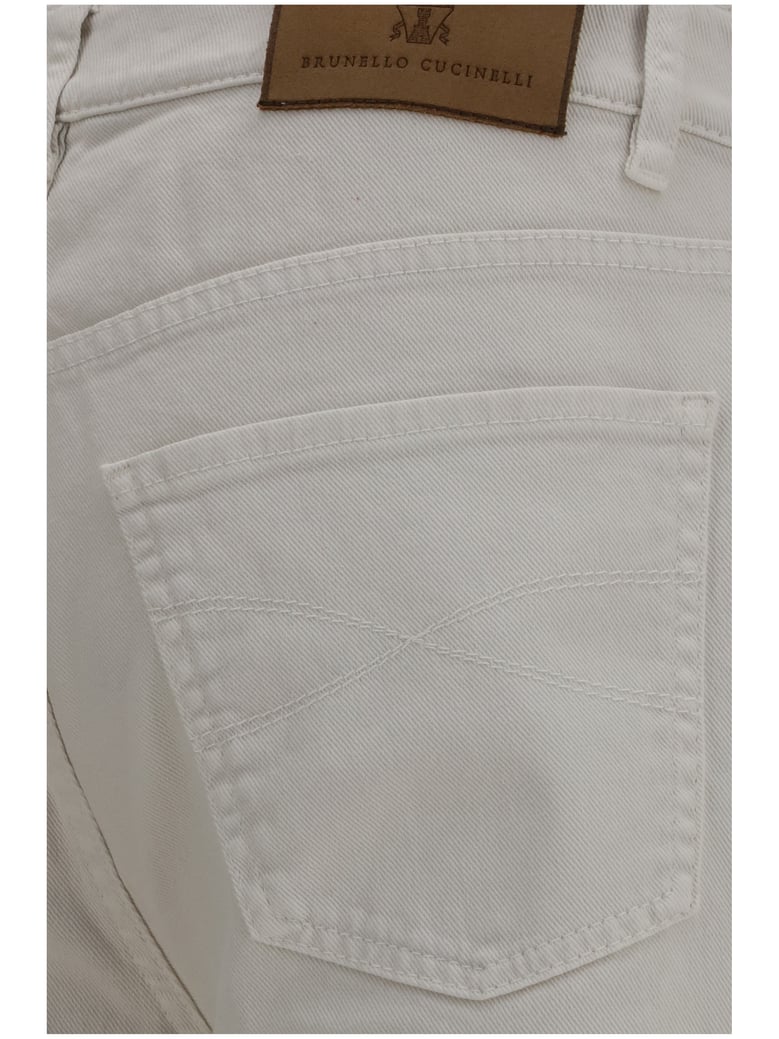 jeans with turn-up hem by Selfnex