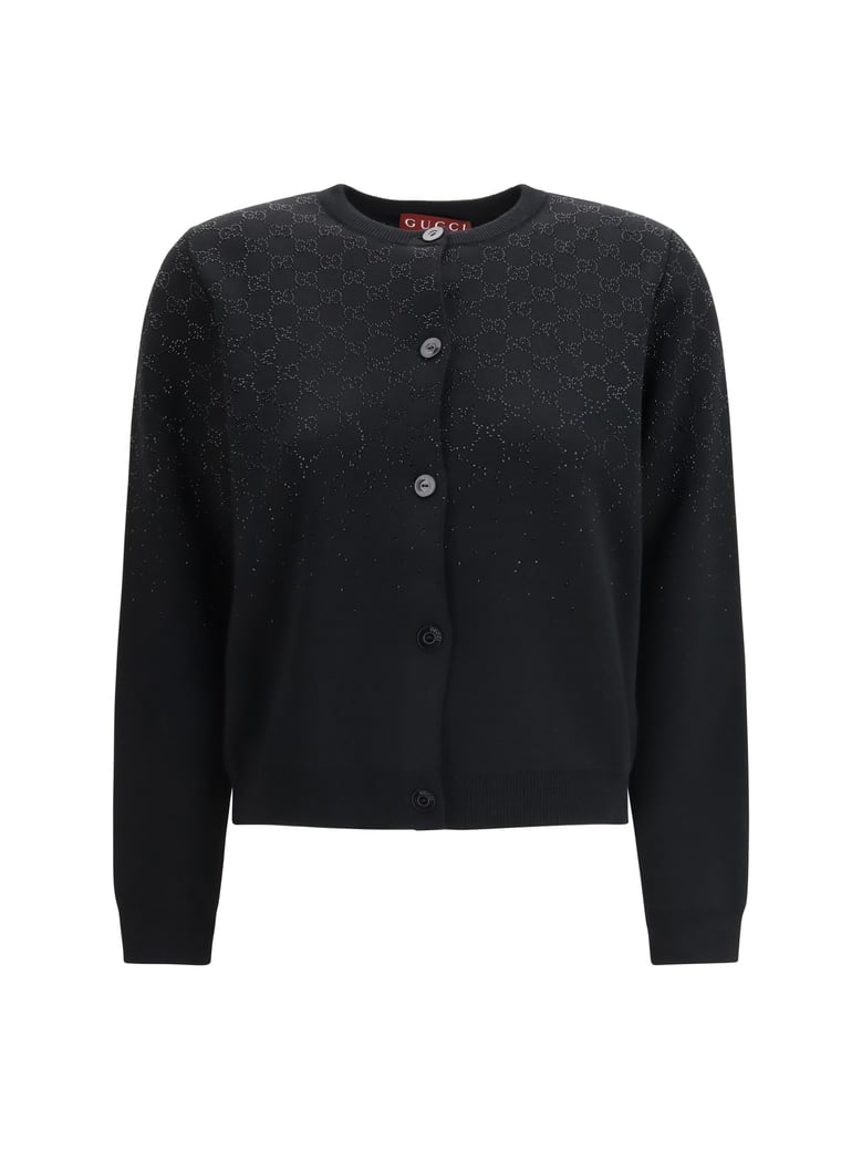 crew-neck cardigan black/multicolour by Selfnex