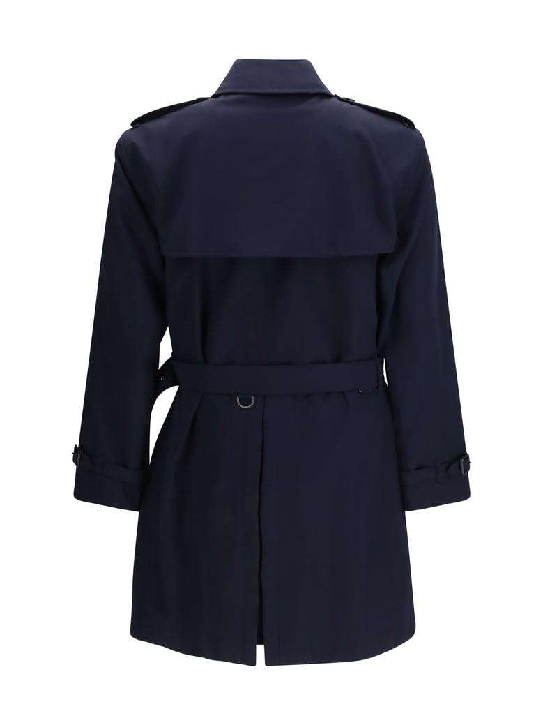 trench coat coal blue by Selfnex